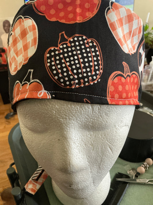 Orange and black pumpkins